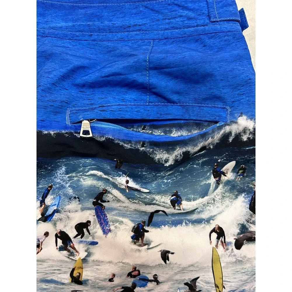 Orlebar Brown Men's Swim Shorts Bulldog Surfers In Laguna Beach Size 31 Designer